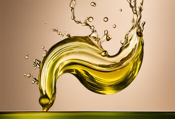 olive oil splash isolated transparent