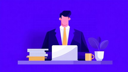 flat vector illustration of personal finance management 
