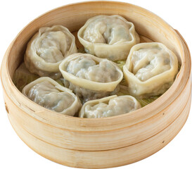 Traditional Korean Mandu Dumplings on Plate with Chopsticks – Authentic Asian Cuisine, Steamed and Fried Homemade Dumplings