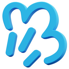 3D Angry Cloud Icon