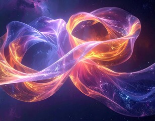 Abstract Infinity Symbol with Gradient Color Blend