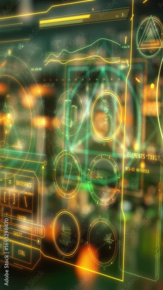 Poster visualization of real-time data analysis and business intelligence