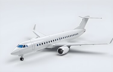 Fototapeta premium White Passenger Jet Model