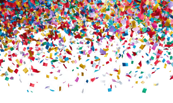 Colorful confetti explosion on white background (1)