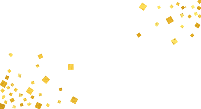 金箔の装飾、切り抜き済、お祝い