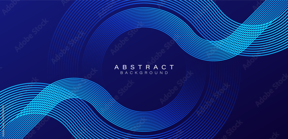 Canvas Prints abstract blue background with glowing lines pattern. modern shiny blue stripes. geometric linear des