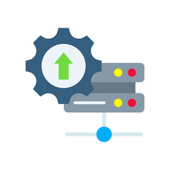Server Optimization flat icon