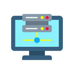Virtual Server flat icon