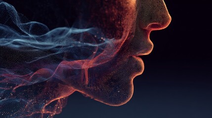 Innovative patterns: flowing digital waves in science. Corporate finance. Enhanced waves of light with silver and purple highlights. Financial planning. Performance metrics.