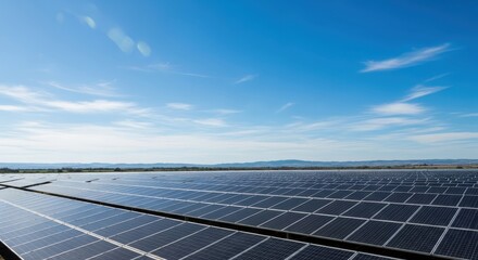 Solar panel field renewable energy