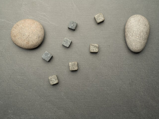 natural sea stones for background
