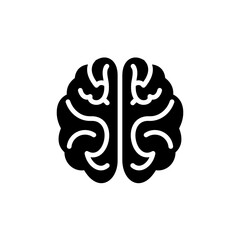 Human Mind Intelligence Silhouette Vector Illustration