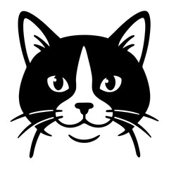 Tuxedo Cat Face
