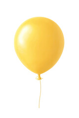 Isolated golden balloon