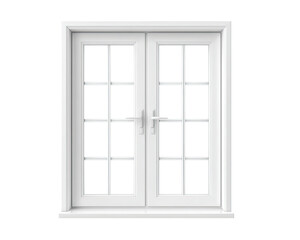 White double-hung window with divided panes (2)