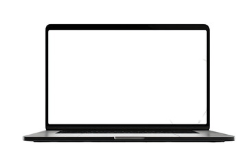Laptop screen displaying a large, dark silhouette