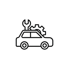 Car repair and maintenance service icon