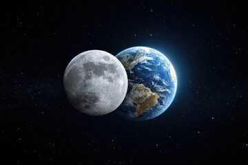 Earth and Moon in Space (2)