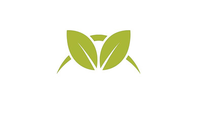 Fototapeta premium Eco-Friendly Green Leaf Logo Design Nature Inspired Emblem for Sustainable Brands