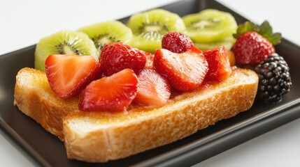 Fruit-topped toast