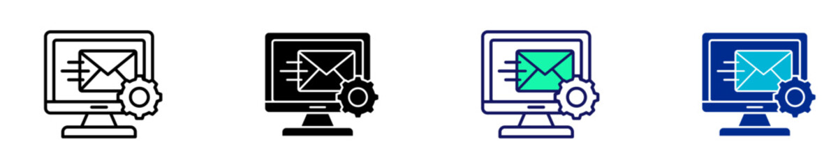 Send Mail  Icon Set Multiple Style Collection