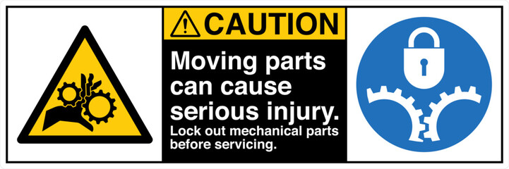 74 CAUTION Moving Parts Can C...