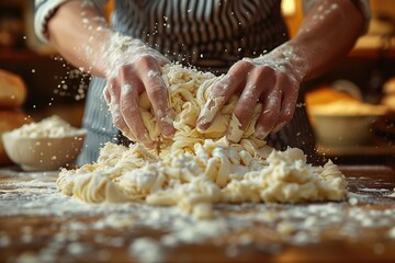rolling pin and flour