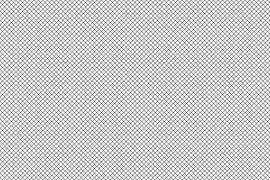 Carbon pattern or mesh texture with crisscrossing black lines on a transparent background. Simple geometric style design element for wallpaper, print, textile, paper, decoration, fabric, wrapping, etc