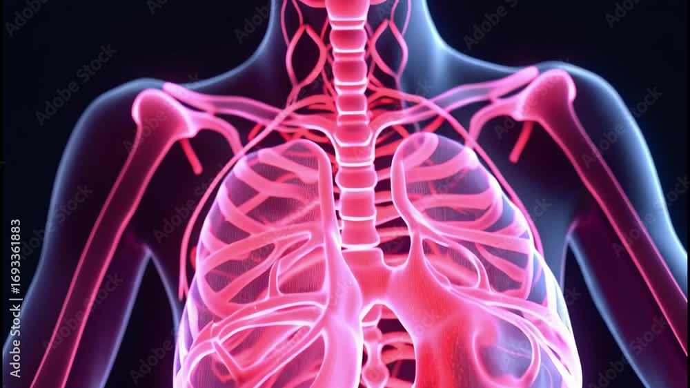 Poster exploring the complexity of the human torso - a medical animations journey