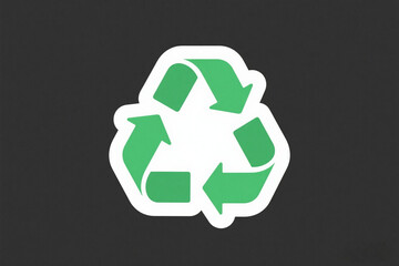 Obraz premium green recycle symbol