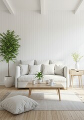 Bright Minimalist Living Room