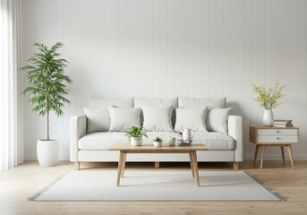 Bright Minimalist Living Room