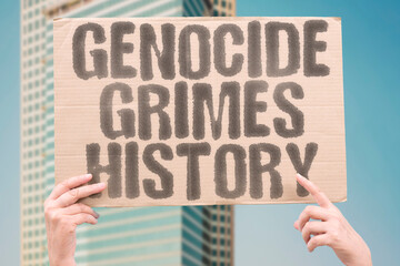 “Genocide Grimes History” Its stain colors every page of memory.
GENOCIDE. HISTORY. GRIME....