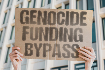“Genocide Funding Bypass” Funds and arms flow even when lives are extinguished.
GENOCIDE....