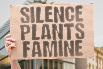 “Silence Plants Famine” Starvation grows quietly when the world does not speak.
STARVATION....