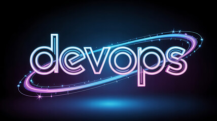 Naklejka premium DevOps Automation Depiction Highlighting Continuous Integration, Continuous Deployment (CI/CD), Infrastructure as Code, Monitoring, Collaboration, and Agile Workflow for Scalable Software Development 