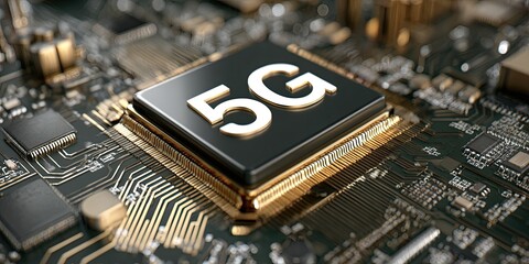 Close-up of a circuit board with a 5G chip (2)
