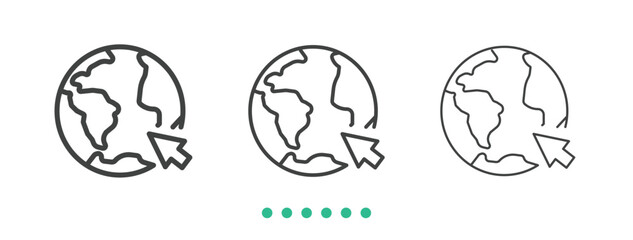 Select location icon. Thin line icon vector