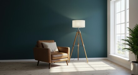 Cozy Corner with Leather Armchair