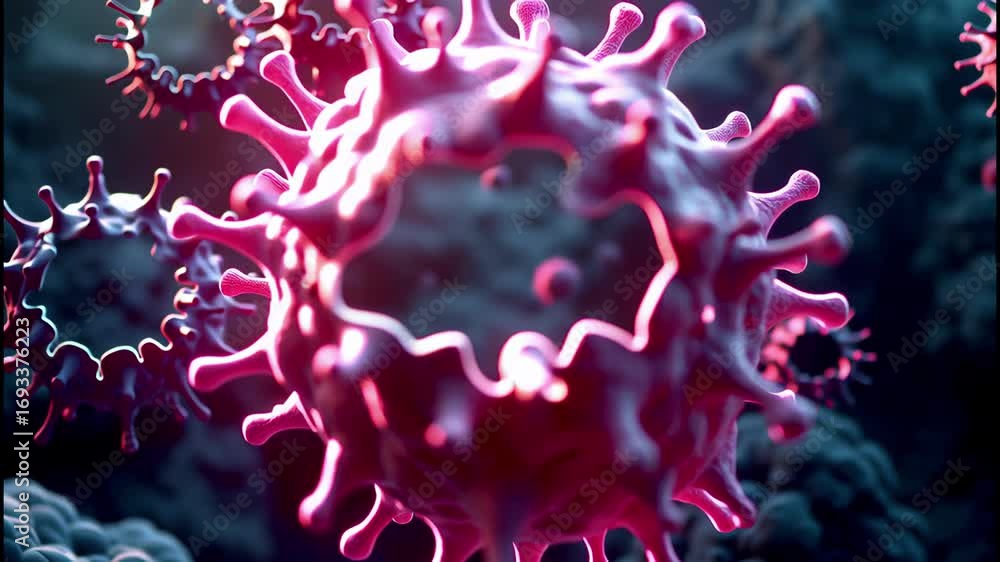 Poster exploring the structure of viruses - a visual journey into the world of protozoa