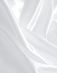 Smooth, flowing white fabric
