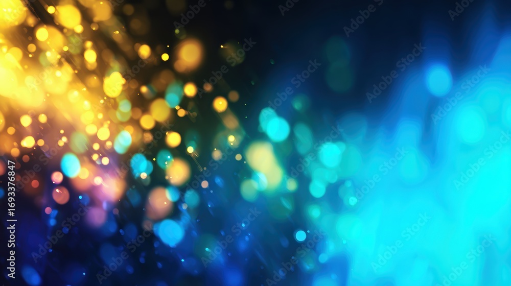 Aufkleber vivid abstract background featuring colorful bokeh lights creating a dreamy atmosphere