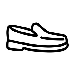 Loafer Line Icon of Footwear Icon Set