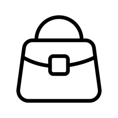 Handbag Purse Line Icon of Accessories Icon Set