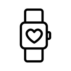Smartwatch Line Icon of Accessories Icon Set