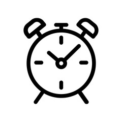 Alarm Clock Watch Line Icon of Watches Icon Set