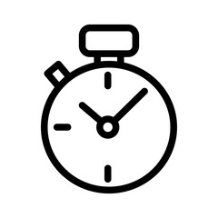 Stopwatch Line Icon of Watches Icon Set