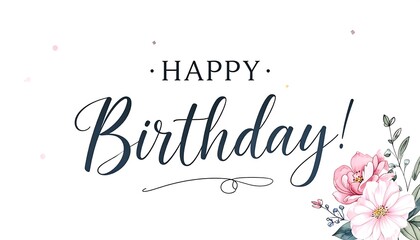 Elegant birthday greeting card