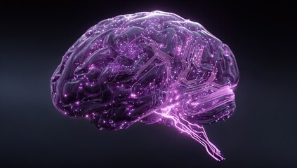 3D rendering of a vibrant brain