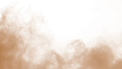 Soft gray smoke cloud isolated on Transparent background. Realistic misty vapor texture for design,...